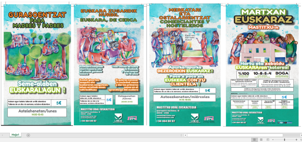 Imagen Cartel Mastitxu Euskaltegi