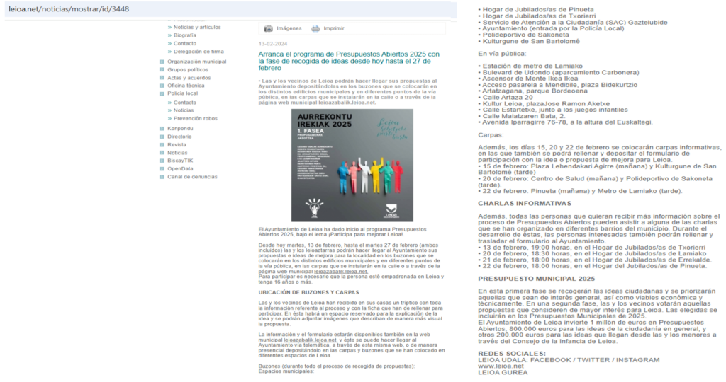 Arranque Presupuestos Abiertos Leioa.net 20240213